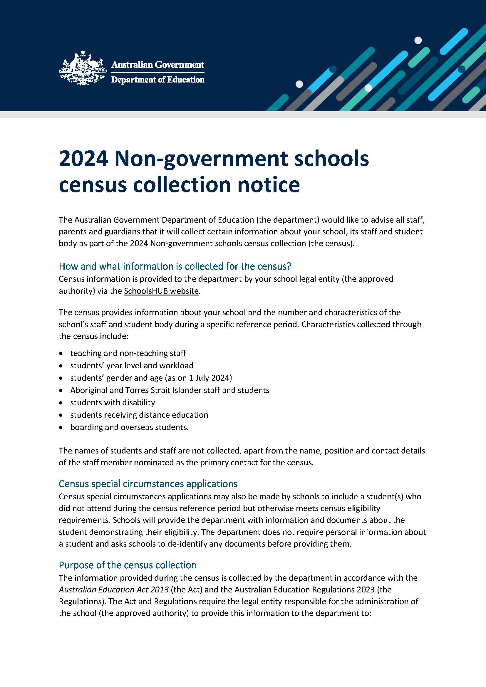 2024 Census privacy collection notice 1 Page 1